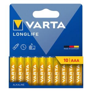 lot de piles varta longlife extra aaa lr v
