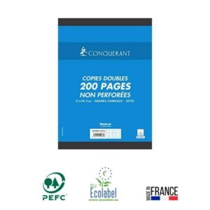 lot de pages copies doubles conquerant gr grands carreaux seyes non perforees a
