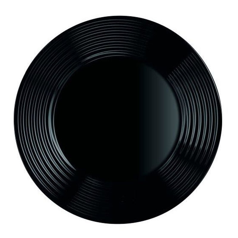 Lot De 6 Assiettes Dessert LUMINARC Harena 19 cm - Noir 1 lot de assiettes dessert luminarc harena cm noir