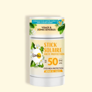 lovea stick solaire visage zones sensibles monoi de tahiti haute protection spf gr