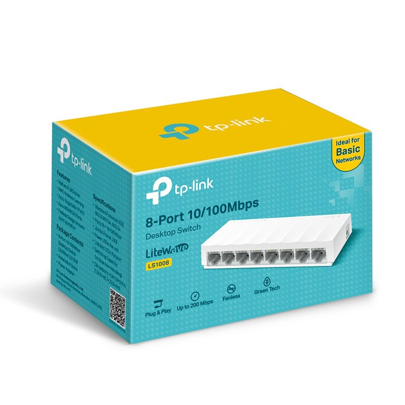 Switch TP-LINK LS1008 8 ports 10/100 Mbps - Blanc 5 ls new