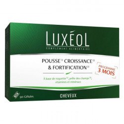 LUXEOL POUSSE, CROISSANCE & FORTIFICATION CHEVEUX 90 GELULES 2 luxeol pousse croissance fortification cheveux gelules