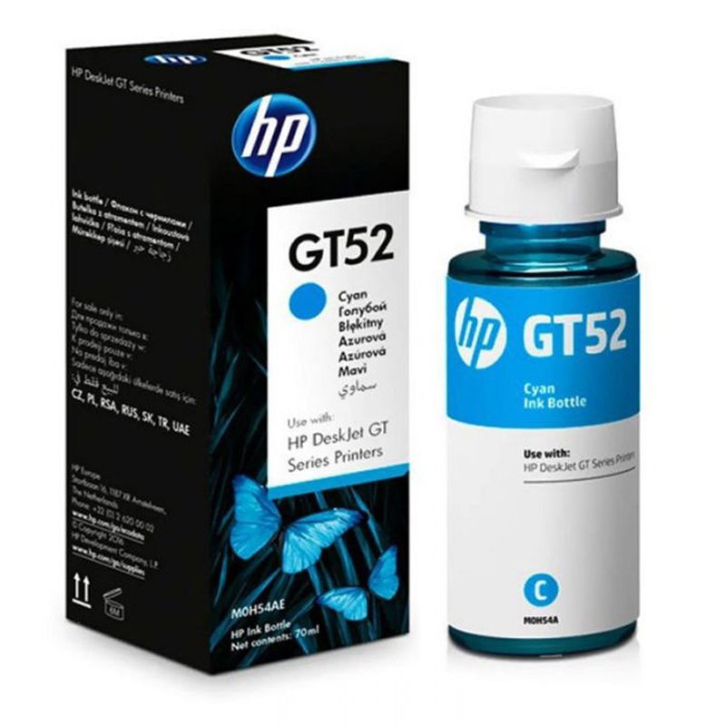 Bouteille D'encre Original HP GT52 - Cyan (M0H54AE) 2 mhae