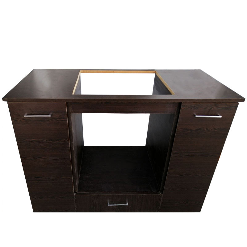 BAS Four Encastrable Avec 1 Tiroir Et 2 Portes - Marron (M1200-560) 3 m
