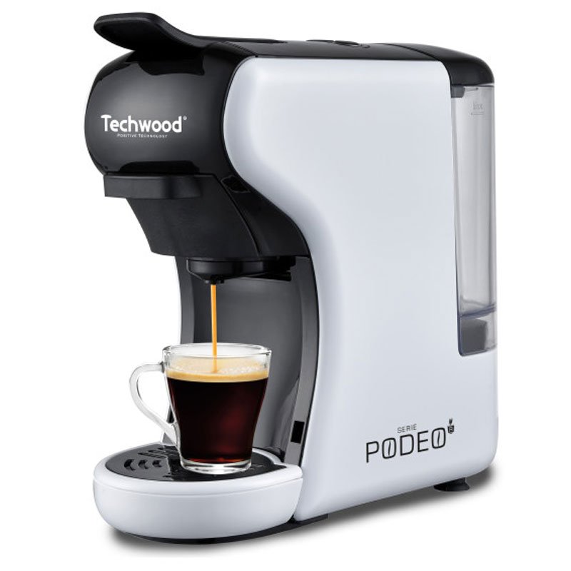 Machine à Café Expresso TECHWOOD Multi-Capsules 1450W - Blanc 1 machine caf expresso techwood tca n w blanc