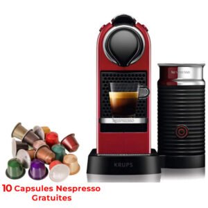 machine caf nespresso citiz milk c rouge capsules