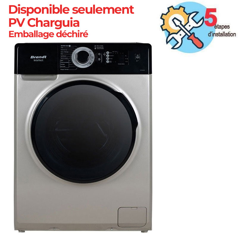 Lave Linge Frontal BRANDT BAM84SBL 8Kg - Silver 1 machine laver frontal brandt bamsbl kg silver