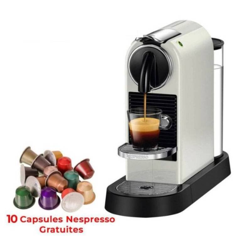 Machine à Café NESPRESSO Citiz D113 1L - Blanc 1 machine a cafe nespresso citiz d l blanc fds