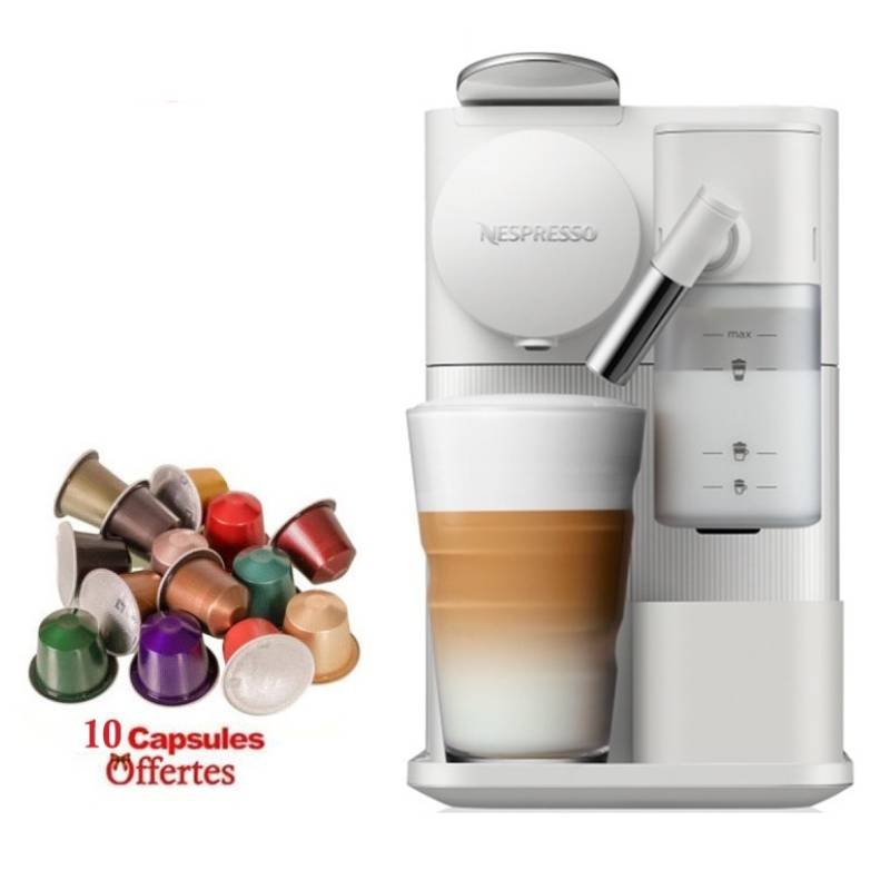 Machine à Café NESPRESSO Lattissima One - Blanc 1 machine a cafe nespresso lattissima one blanc fdsds