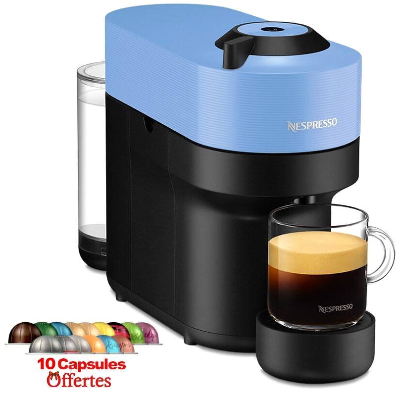 Machine à Café NESPRESSO Vertuo Pop 0.6L - Bleu 1 machine caf nespresso vertuo pop l bleu cap