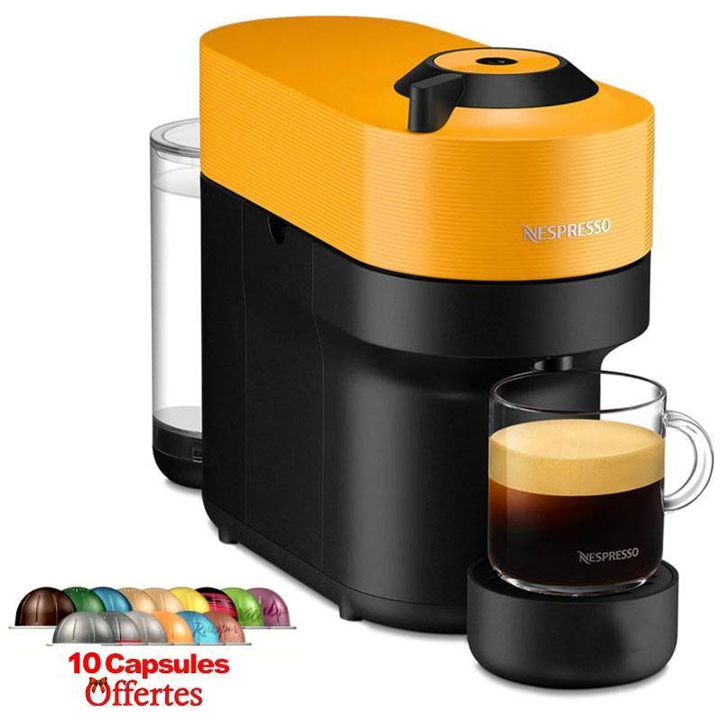 Machine à Café NESPRESSO Vertuo Pop 0.6L - Jaune 1 machine caf nespresso vertuo pop l jaune cap