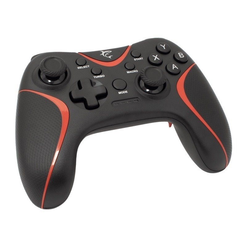 Manette de Jeu 3en1 WHITE SHARK DECURION GP-2038 - Noir et Rouge 2 manette de jeu en white shark decurion gp noir et rouge