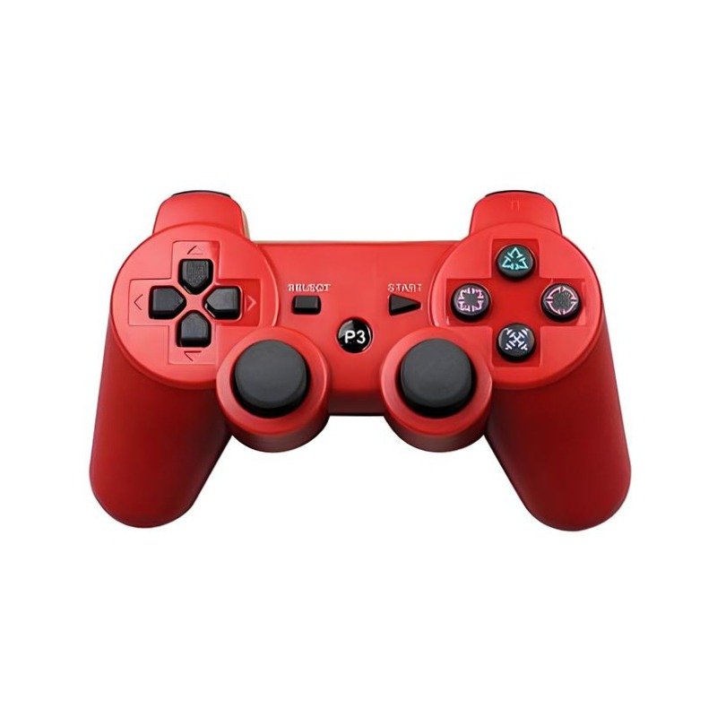 Manette De Jeux Sans Fil Pour PS3 - Rouge 1 manette de jeux sans fil pour ps rouge