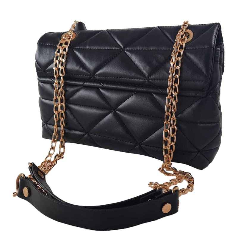 Sac Bandoulière MODALINE Mary avec Chaine - Noir & Gold 3 mary bgold