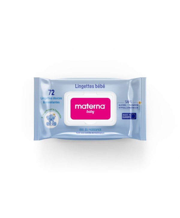 MATERNA BABY LINGETTES BT/72 1 materna baby lingettes x