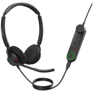 micro casque filaire jabra engage ii ms duo usb a noir