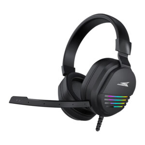 micro casque gamer filaire baracuda pearl noir