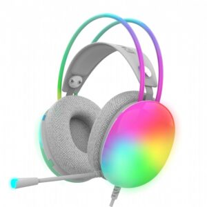 micro casque gamer filaire inca igk xy rgb blanc