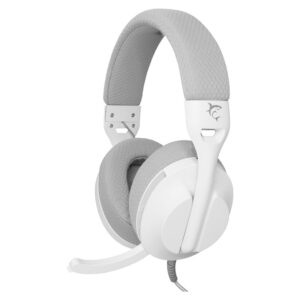 micro casque gamer filaire white shark parrot gh blanc gris
