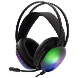 micro casque gamer filaire white shark peacock noir