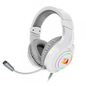 micro casque gamer redragon hylas h rgb blanc