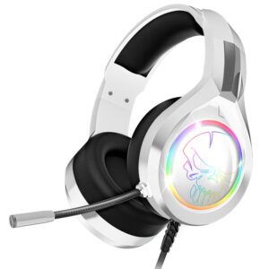 micro casque gamer spirit of gamer pro h led rgb blanc