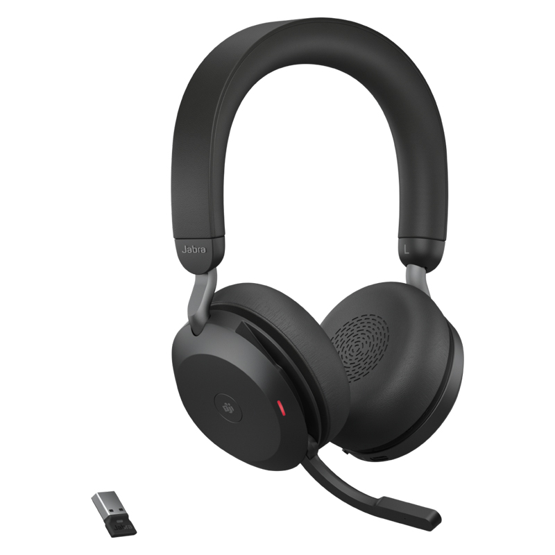 Micro Casque Sans Fil JABRA EVOLVE2 75 MS USB-A - Noir 3 micro casque sans fil jabra evolve ms usb a noir