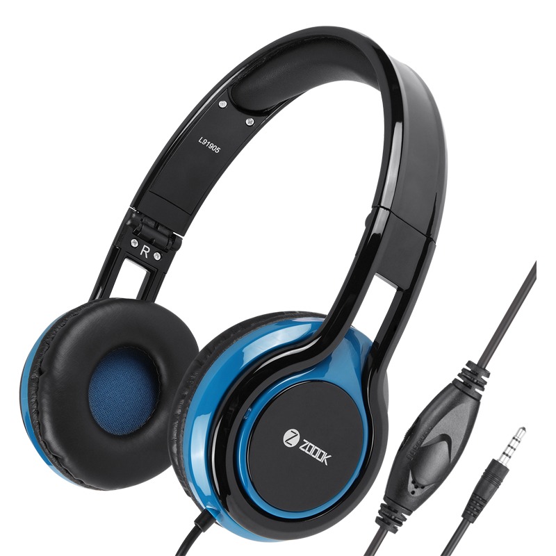 Micro Casque Filaire ZOOOK Sublime - Noir & Bleu 1 micro casque zoook sublime noir bleu