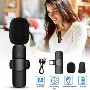 microphone sans fil k compatible avec type c et iphone