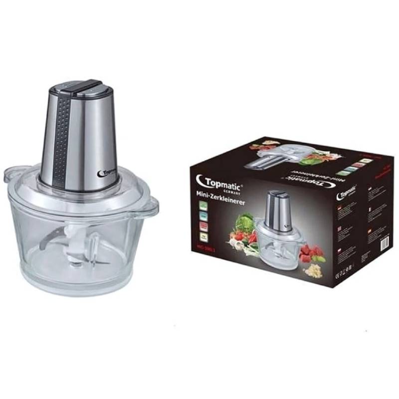 Mini Hachoir TOPMATIC MC300-1 300W - Inox 2 mini hachoir topmatic mc w blanc m
