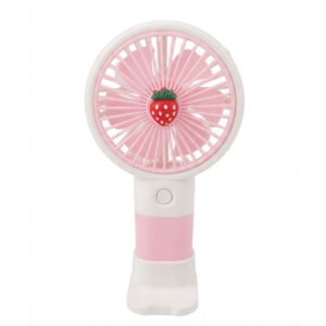 mini ventilateur main rechargeable rose
