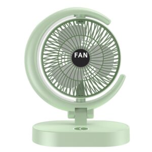 mini ventilateur de bureau rechargeable sm fan vert
