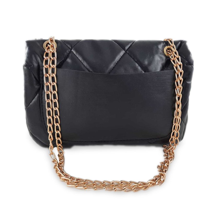 Sac Bandoulière MODALINE MIRELLA avec Chaine - Noir & Gold 3 mirella black