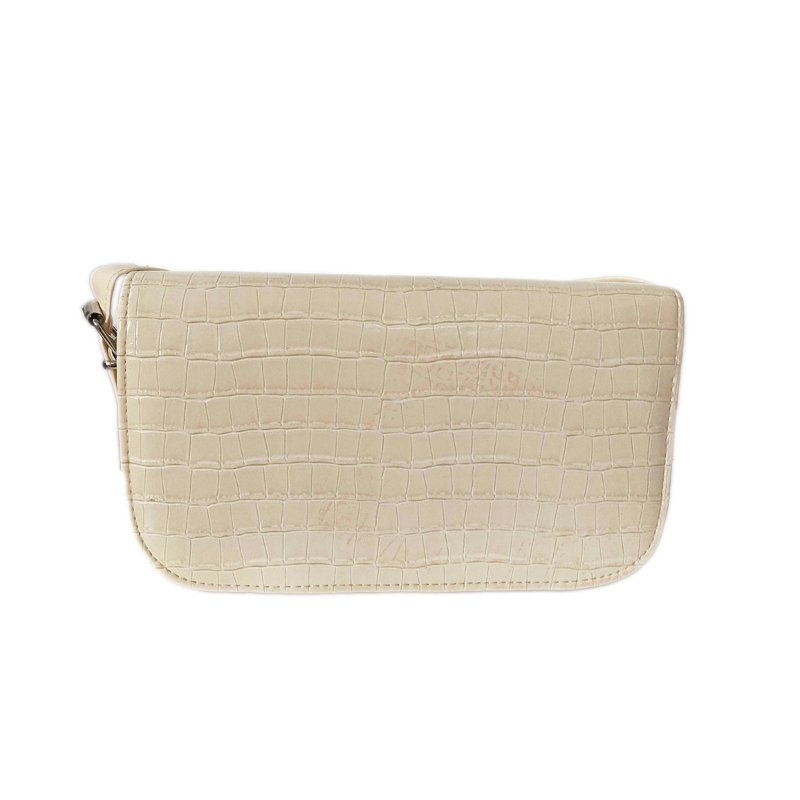 Sac Bandoulière MODALINE Croco Vernis - Beige 1 mirenda beige
