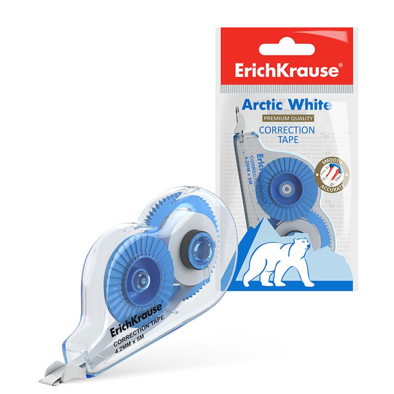 Correcteur à Ruban ERICHKRAUSE 4.2 mm x 5m Blanc Arctique 1 mknnf a