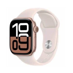 montre connectee apple watch series gps mm avec bracelet sport s m rose gold aluminium x