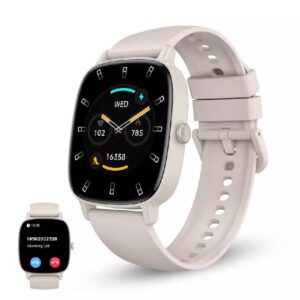 montre connectee ksix ip avec haut parleurs integres biege d