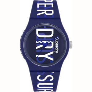 montre unisex superdry bleu blanc syg uw
