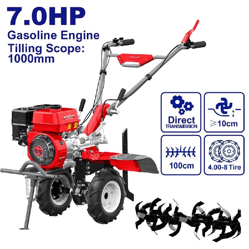 Motobineuse diesel 7cv EMTOP ETLR1002 1 motobineuse diesel cv emtop etlr