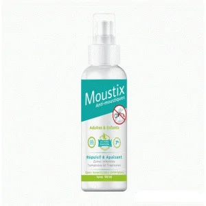 INODERMA MOUSTIX SPRAY ANTI-MOUSTIQUES REPULSIF ET APAISANT 100ML 3 moustix spray anti moustiques repulsif et apaisant ml
