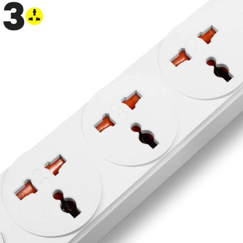 Multiprises INKAX BKL-01 3P + 4USB 250V 10A - Blanc 4 multiprises inkax bkl p usb v a blanc