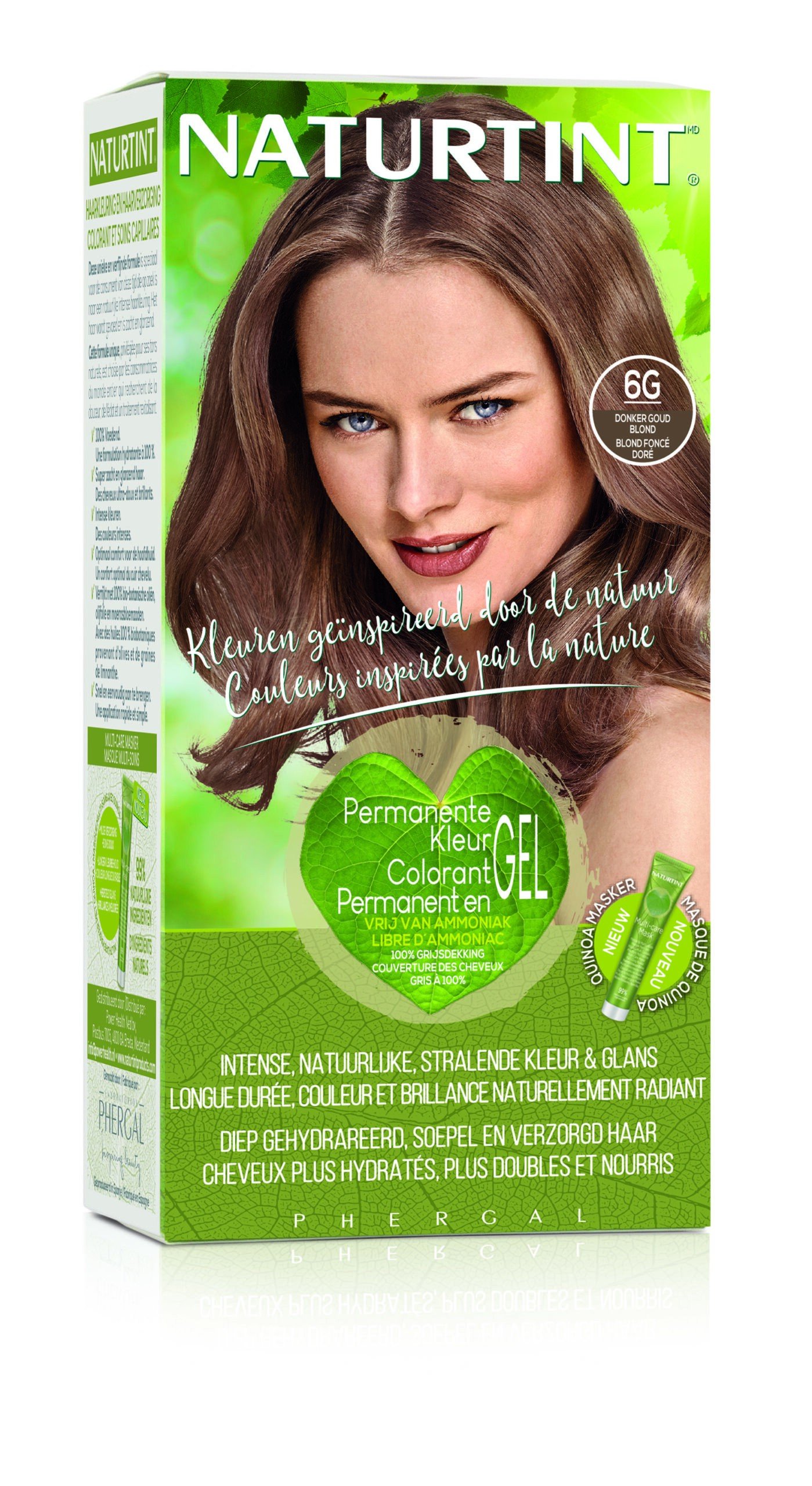 NATURTINT COLORATION PERMANANTE 6G CHATAIN FONCE DORE 170 ML 1 naturtint coloration permanante g chatain fonce dore ml