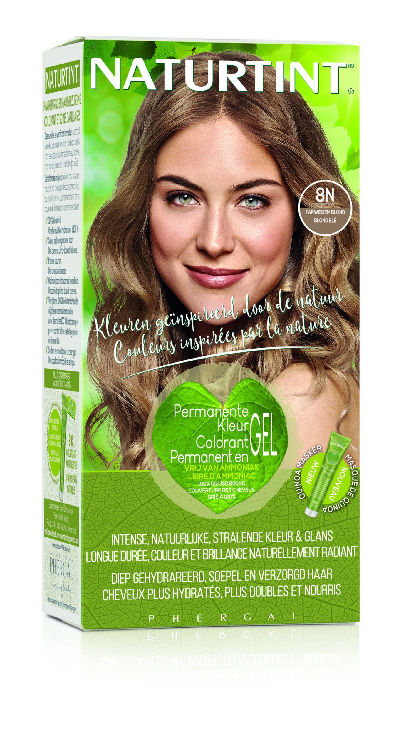 NATURTINT COLORATION PERMANANTE 8N BLOND BLÉ 170 ML 1 naturtint coloration permanante n blond ble ml