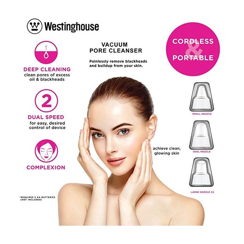 Nettoyeur De Pores WESTINGHOUSE WH1119 - Rose 3 nettoyeur de pores westinghouse wh rose