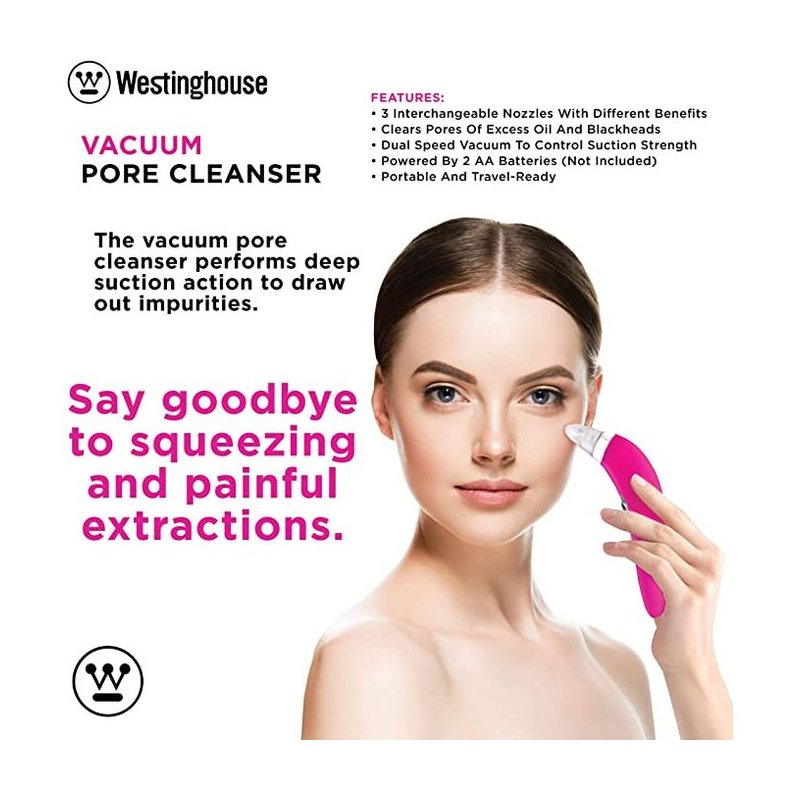 Nettoyeur De Pores WESTINGHOUSE WH1119 - Rose 4 nettoyeur de pores westinghouse wh rose