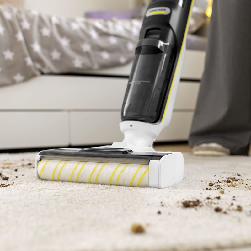 Nettoyeur De Sols KARCHER FCV 4 XtraClean 3-en-1 - Blanc 3 nettoyeur de sols karcher fcv sans fil technologie spin
