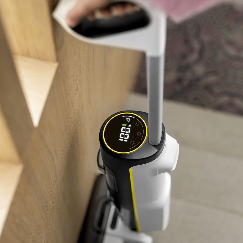 Nettoyeur De Sols KARCHER FCV 4 XtraClean 3-en-1 - Blanc 2 nettoyeur de sols karcher fcv sans fil technologie spin