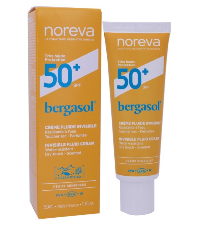 NOREVA BERGASOL CREME FLUID INV SPF50 50 ML 1 noreva bergasol expert creme fluid spf ml