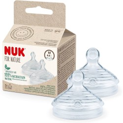 NUK 2 TETINES FOR NATURE 0-6M 2 nuk tetines for nature m