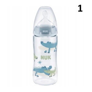 NUK FIRST CHOICE+ BIBERON TEMPERATURE CONTROL 0-6M 300ML 3 nuk firest choice biberon temperature control m ml